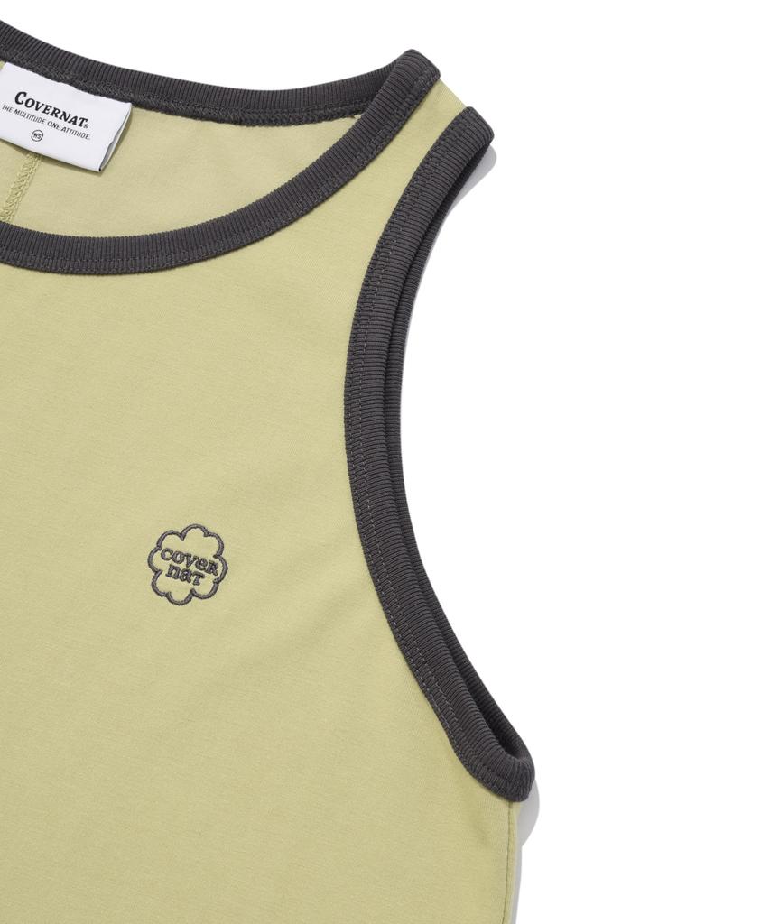 Covernat Woman Sleeveless Dress Olive