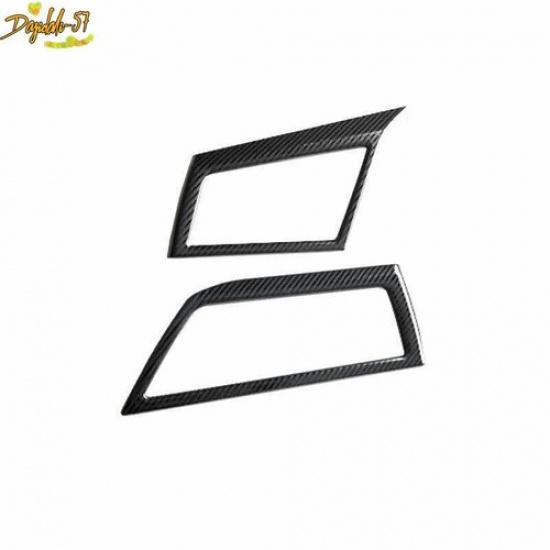 For VW Jetta Mk7 - Carbon Fiber Steel Dashboard L&R Air Outlet Vent Trim