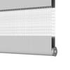Doppelrollo Hellgrau 90x100 cm Stoffbreite 85,9 cm Polyester