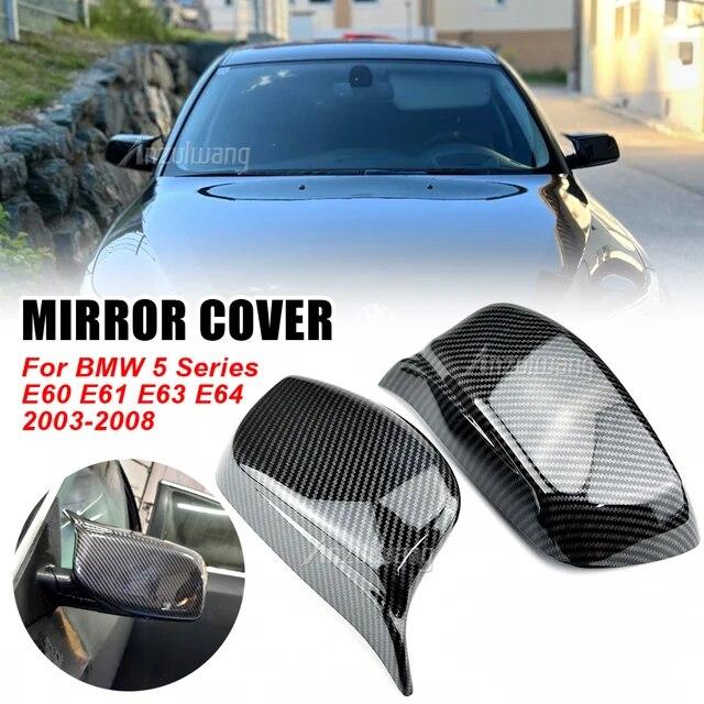 Mirror Cover M Style Car Side Rearview Mirror Cover Cap Trim For BMW 5 Series E60 E61 E63 E64 2003-2008 Rear View Mirror Caps