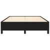 Bed Frame without Mattress Black 140 x 190 cm Fabric