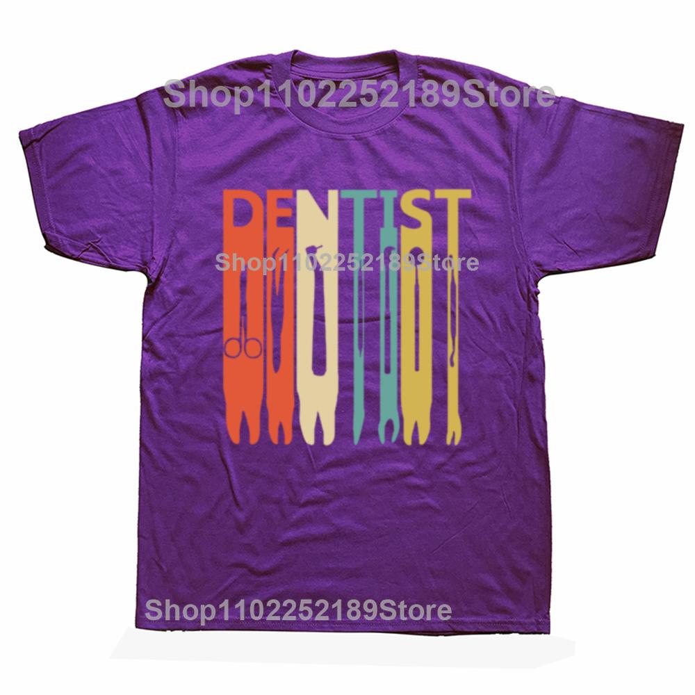 

Funny Dental Weapon T-shirt Cotton Tooth Tops Tee Short Sleeve Tshirt Dental Equipments T Shirt Men Dentist Health Care TShirt XL