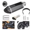 Silenziatore di scarico esagonale in fibra di carbonio da 51 mm resistente alle alte temperature per motociclette