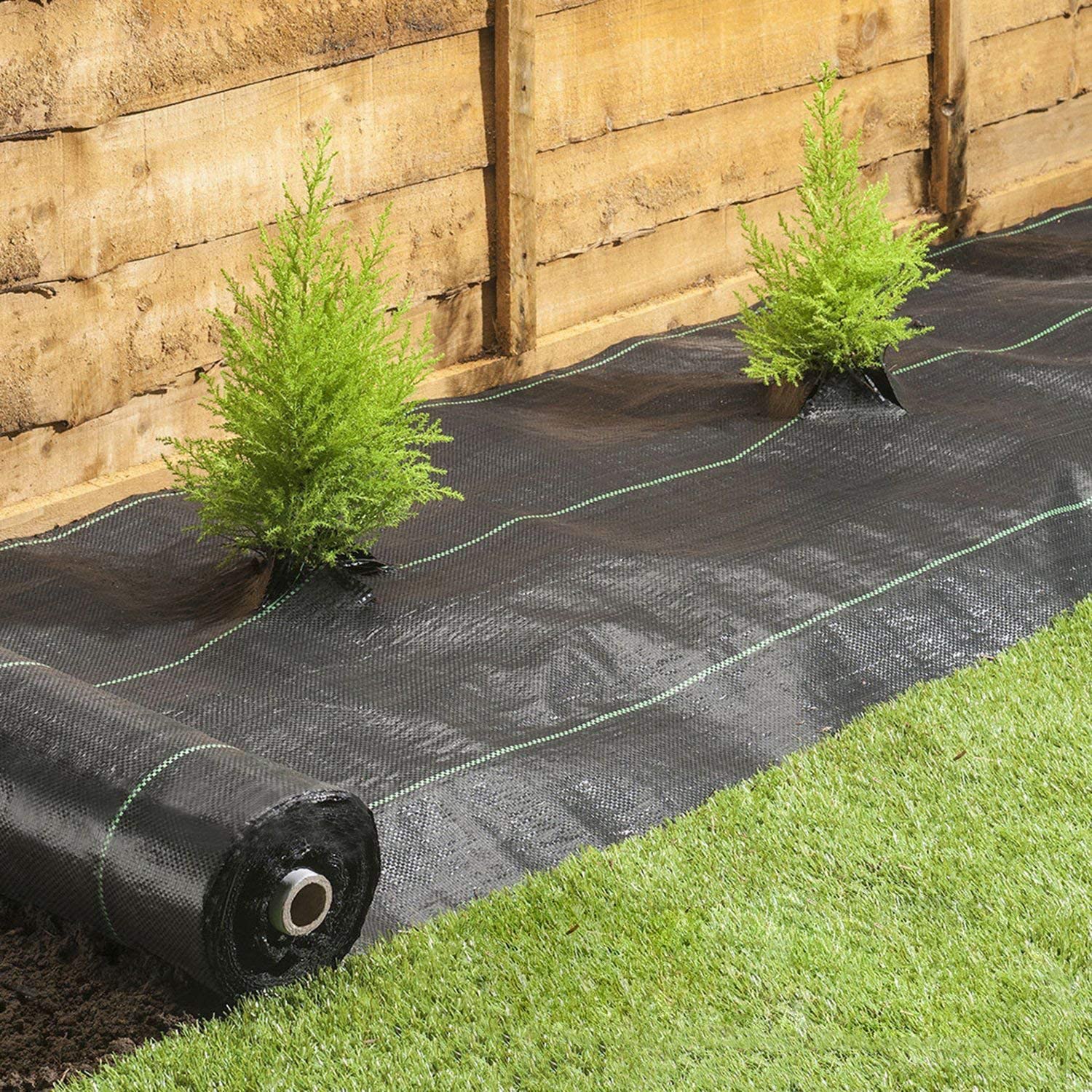 

3.2 oz. 5 ft. x 10 ft. Premium Underlayment Fabric Weed Barrier for Vegetable Garden Landscape United States