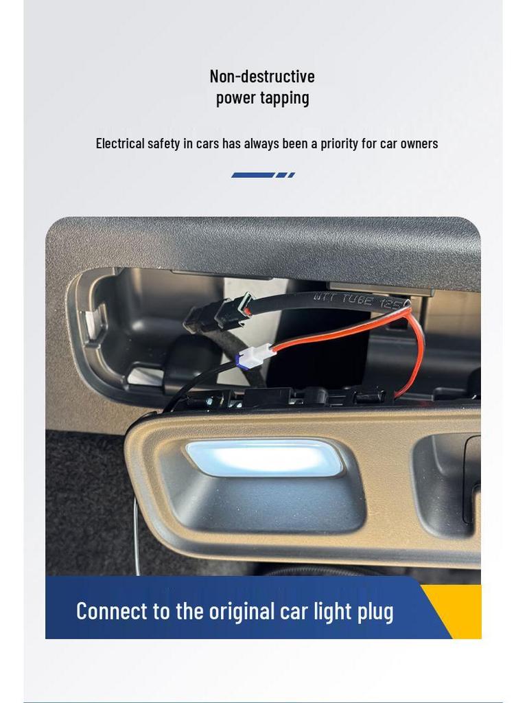 L6L7 Ideal Trunk Ambient Welcome Flowing Light - Non-Destructive L8L9 Car Plug Taillight MEGA/ONE
