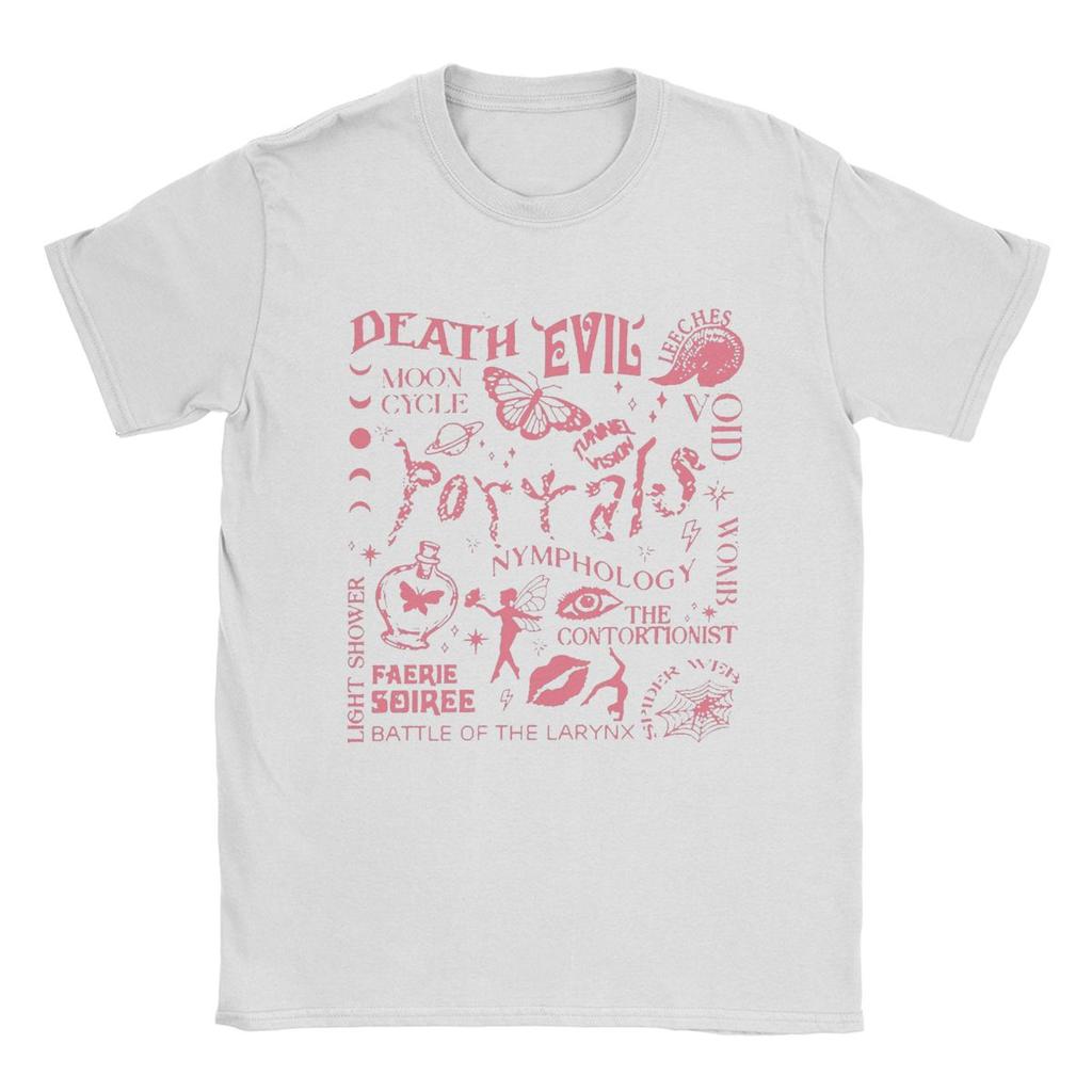 Herren The Evil Moon Cycle Melanie Martinez T-Shirts 100% Baumwolle Kleidung Erstaunliche Kurzarm Rundhals T-Shirts Geschenkidee T-Shirts