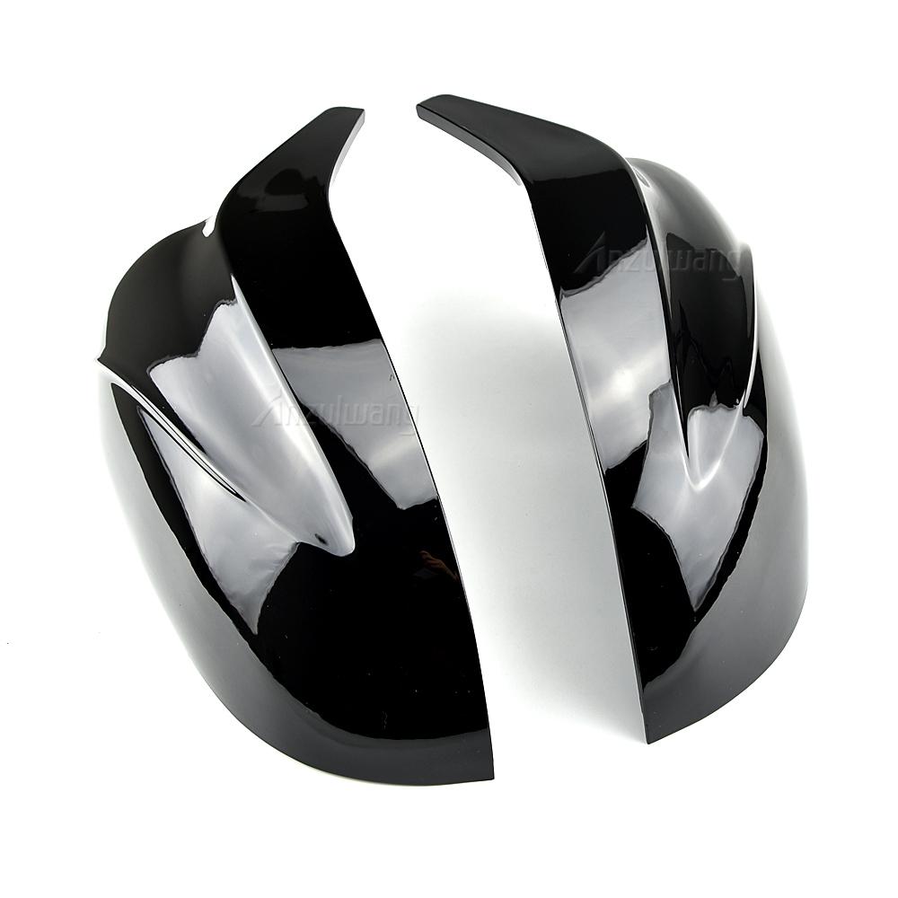 

Стильные сменные яркие глянцевые крышки зеркал заднего вида с рисунком из углеродного волокна для BMW X3 X4 X5 G01 G02 G05 Bright black