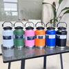 Large Capacity Sports Water Bottle Stainless Steel Insulated Tumbler With Handle Straw Outdoor Gym Travel