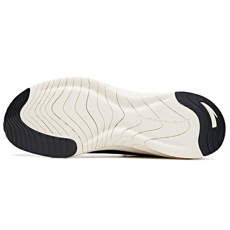 New Anta Cushioned Slip Resistant Abrasion Resistant Low Top Running Shoes Men's Black 112035547-1