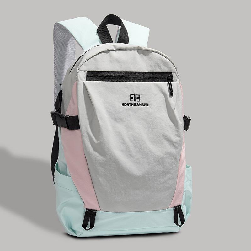 Spring New Style of Male and Female College Students Contrasting Color Travel Bag Lightweight Casual Washing Cloth Backpack Large Capacity School Bag