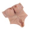 Color 2 Silicone Fake Breast Soft Comfortable Odorless Shapely Trembling Silicone Fake Boobs
