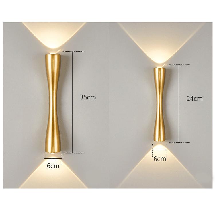 

Led Wall Lamp Interior Wall Light IP65 Waterproof Outdoor Lighting For Home A85-265V Bedroom Bedside Light Fixture 6W 12W 6W&Warm White (2700-3500K)&24CM жёлтый