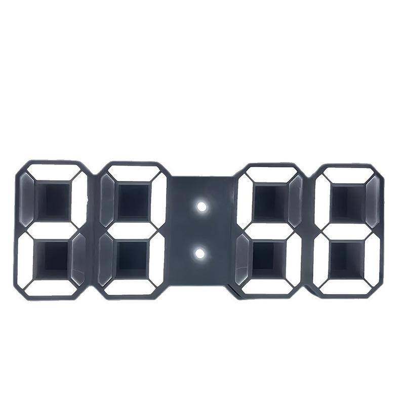 3D LED Digital Alarm Clock for Students - Modern Home Desktop & Living Room Clock