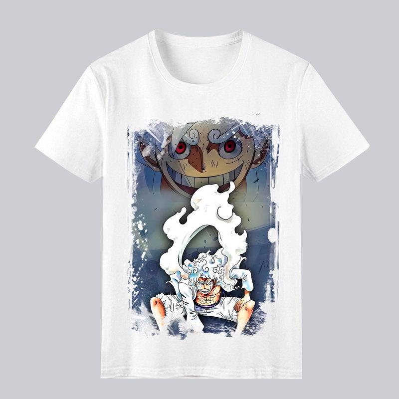 

One Piece Printed Tshirt Luffy Sun God Leisure Comfortable High Quality Cotton Parentchild Clothing S