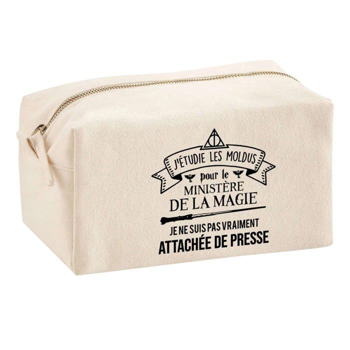 Trousse multifonction Attachée de Presse Ministère de la Magie Cadeau Collègue Départ Retraite | Trousse Scolaire Fournitures Bureau