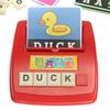 English Card Alphabet Machine Children's Puzzle Early Education Picture Literacy Platter Learning English Game Teaching Aids