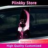 1/2pcs Anime Lovely Girl Car Stickers DIY Car B-pillar Cover Scratches Waterproof Durable Decoration Auto PET Decals