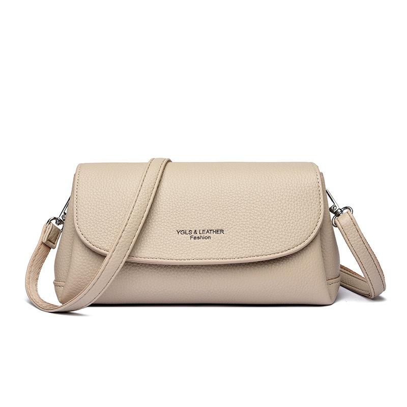 Crossbody Handbag with Multiple Layers, High-end Small Square Bag, Suitable for Commuting, Single-shoulder Bag