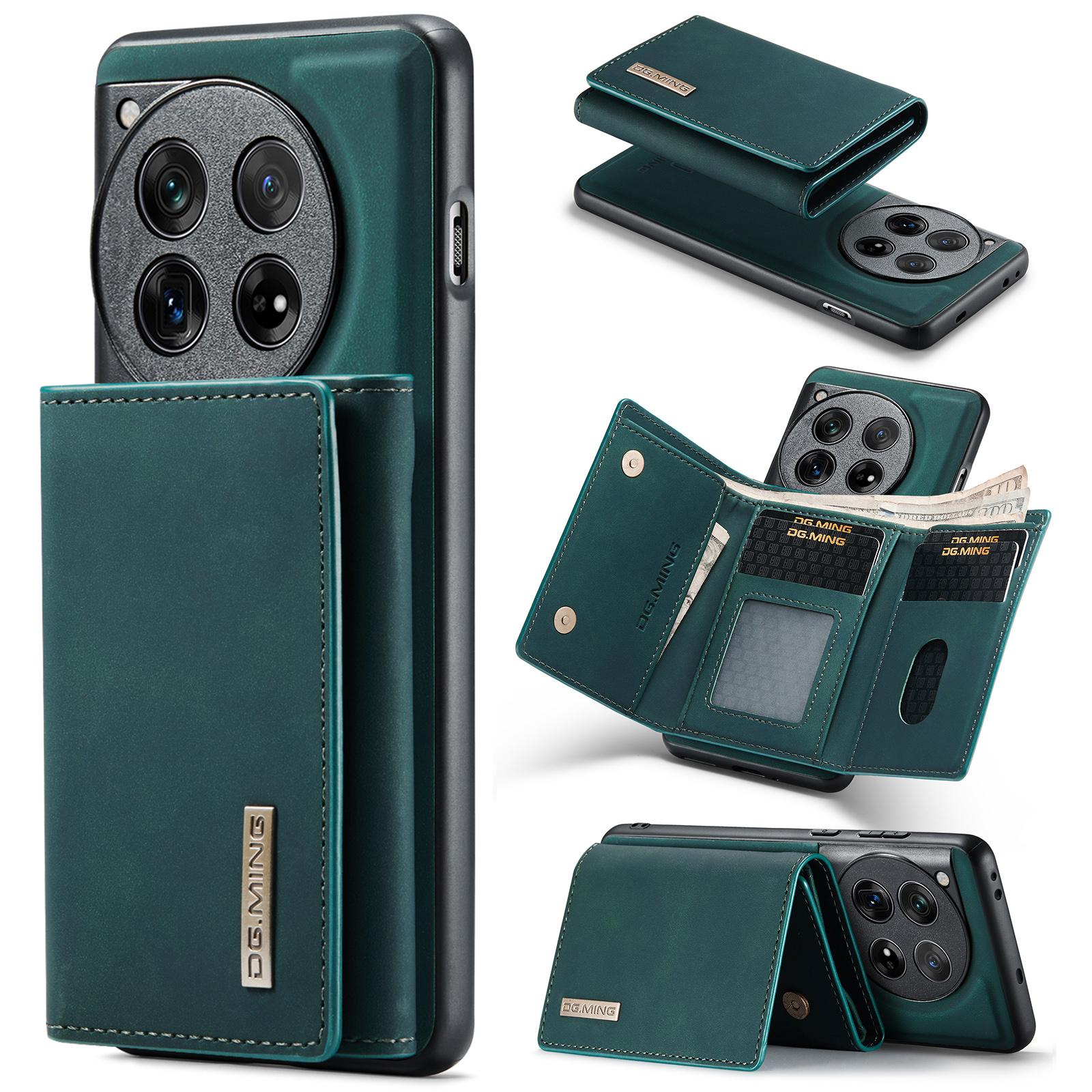

DG.MING M1 Series for OnePlus 12 5G Case Detachable Wallet Phone Cover Green