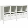 VidaXL Buffet White 135x39x73.5 Cm Cold-rolled Steel, Storage Furniture, Kitchen Storage Furniture, Furniture of 3307166