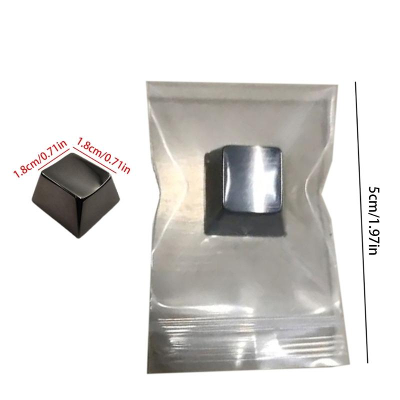 Metal Keycaps Cherry Profile for Mechanical Keyboard Switches Keycaps Black Silver Gold