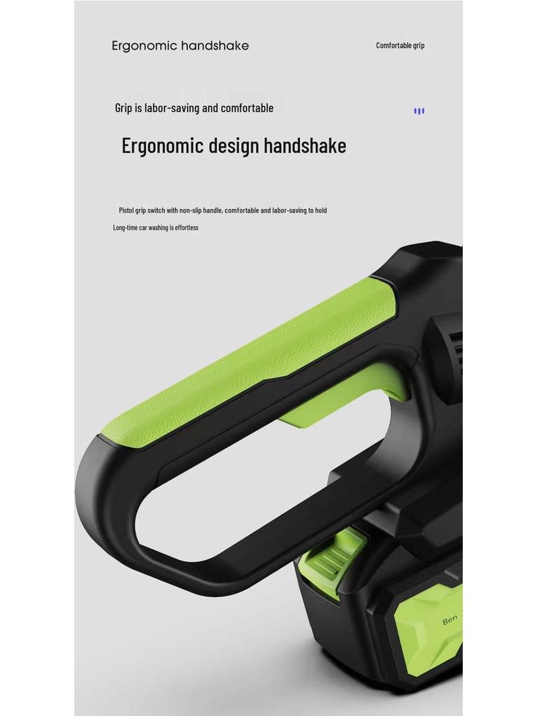 Rechargeable Portable High-Pressure Car Wash Gun with Lithium Battery