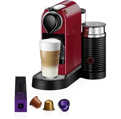 Capsule Coffee Machine Krups XN 7615 New CitiZ & Milk Cherry Red