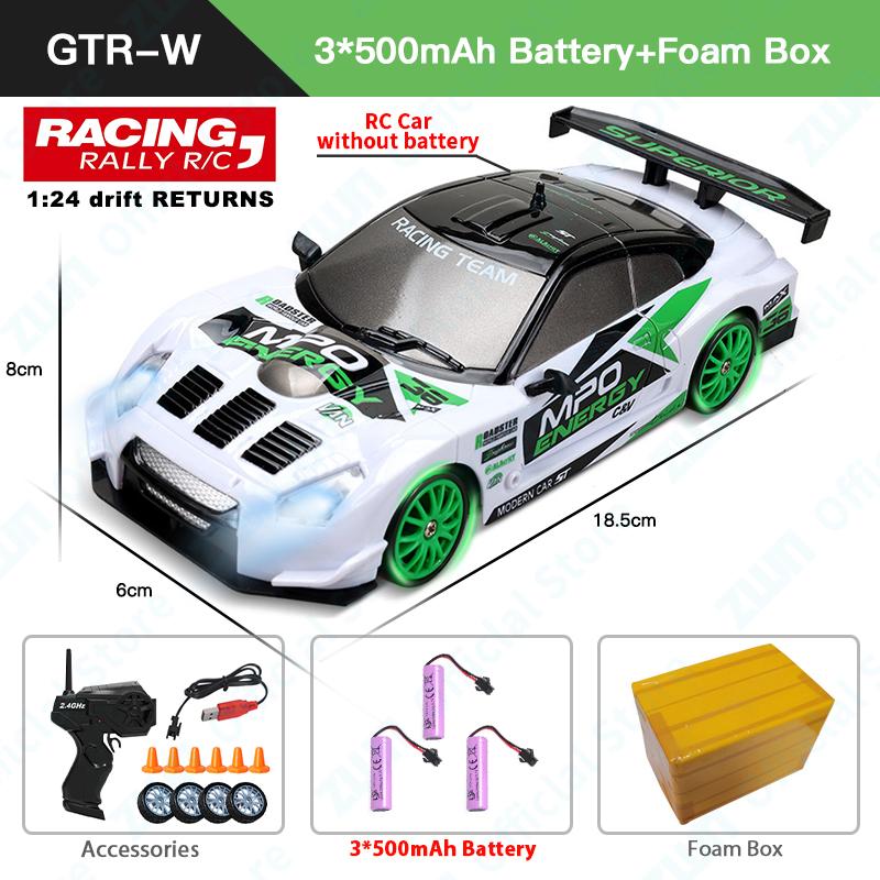 AAYB1 ZWN 1/24 RC Car With 2.4G Radio Remote Control Drift Cars High Speed Electric Vehicle Children Racing Toys for Boys Girls Gifts