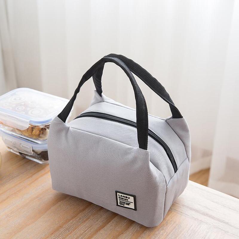 Portable Lunch Bag 2025 New Thermal Insulated Lunch Box Tote Cooler Bag Bento Pouch Lunch Container School Food Storage Bags