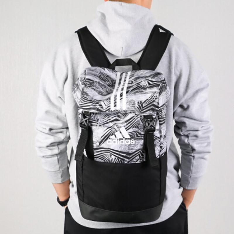 Adidas Recycled Polyester Backpack Regular Unisex Gray/Black Color Adidas DZ8704