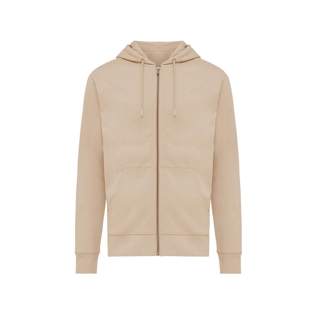 Iqoniq Unisex Erwachsenen Abisko Recycelter Baumwoll Kapuzenpullover mit durchgehendem Reißverschluss