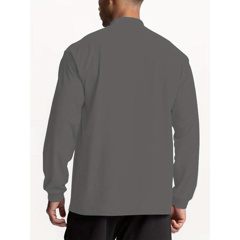 Polyester Mock Neck Base Layer, Great for Winter Inner Wear