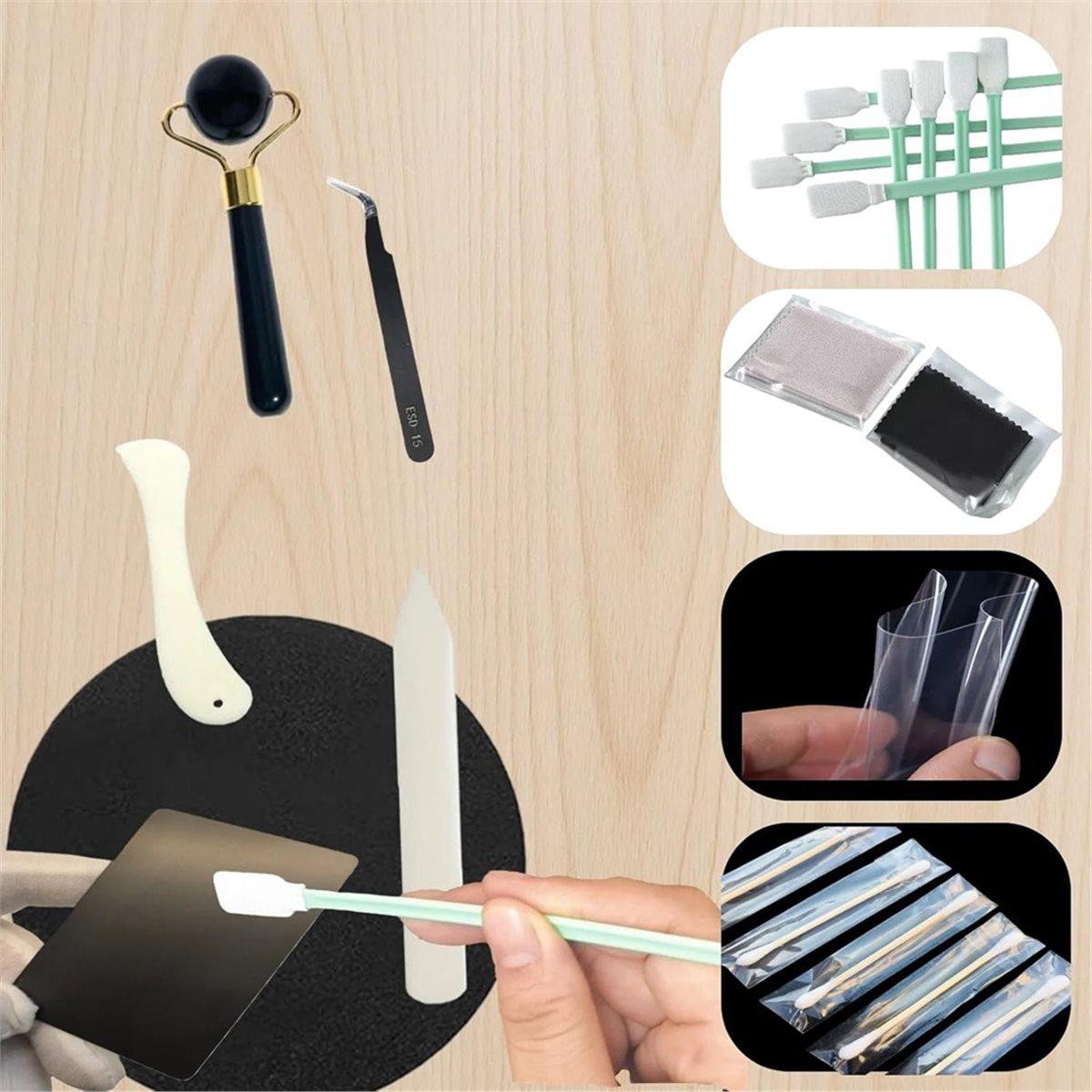 

86Pcs Tools Trading Card Care Accessory Kit, Sports Card Care Repair Flattening Kit, for Card Care or Cleaning and Paper China Mainland