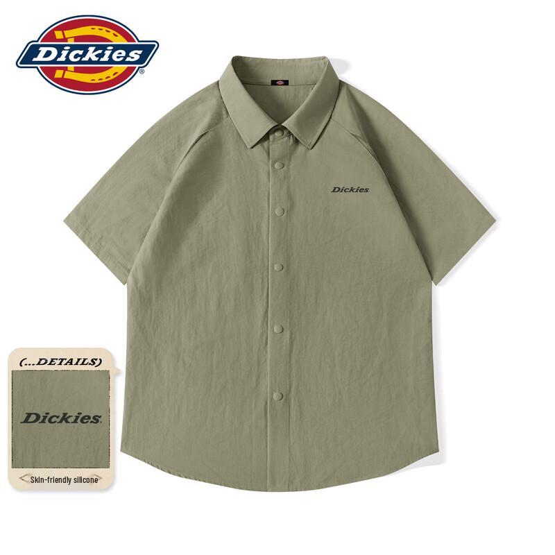 

Мужская рабочая рубашка Dickies в американском ретро стиле с коротким рукавом L