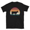 Retro Sunset Farm Animal Lover Cow Cattle Short-Sleeve Unisex T-Shirt