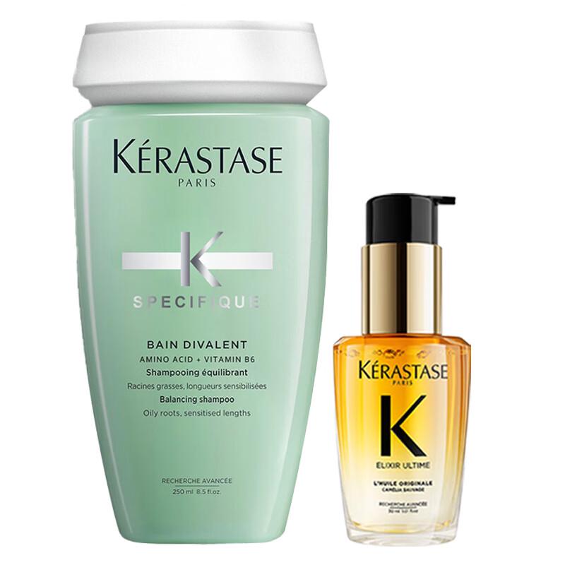

Kerastase Dual Function Shampoo & Elixir Ultime Hair Oil Set