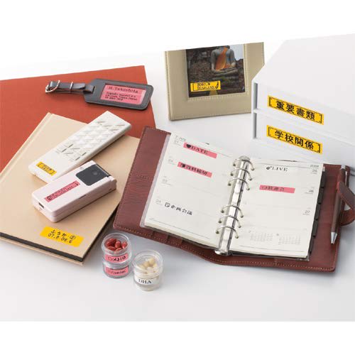 King Jim [Genuine] Tepra PRO Tape Cartridge Matte Label 18mm Light Red/Black Letters 8m SB18R