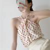 Women's Summer New Sexy Strapless Twisted Hanging Neck Small Vest Design Sense Temperament Versatile Outer Wear Vest