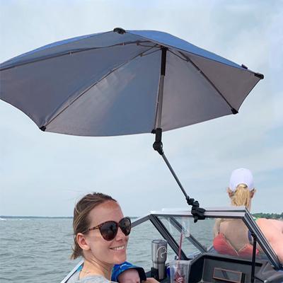 Tragbarer faltbarer Sonnenschirm für den Strandstuhl, Sommer, Fahrrad, Kinderwagen, verstellbar