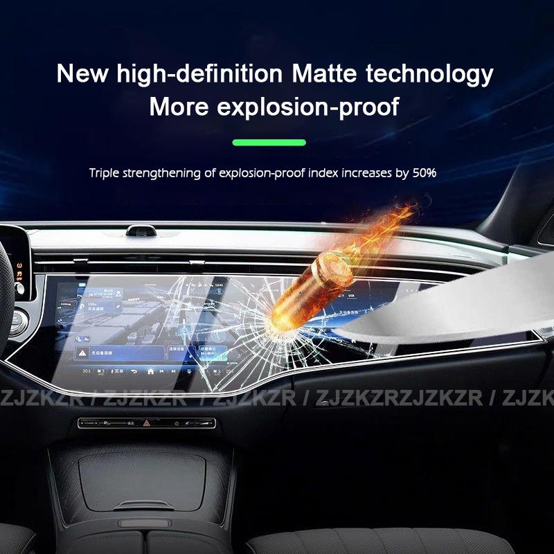 Tempered Glass Screen Protector for Mercedes-Benz E-Class AMG W214 S214 W213 S213 Car GPS Navigation Center Touch Dashboard