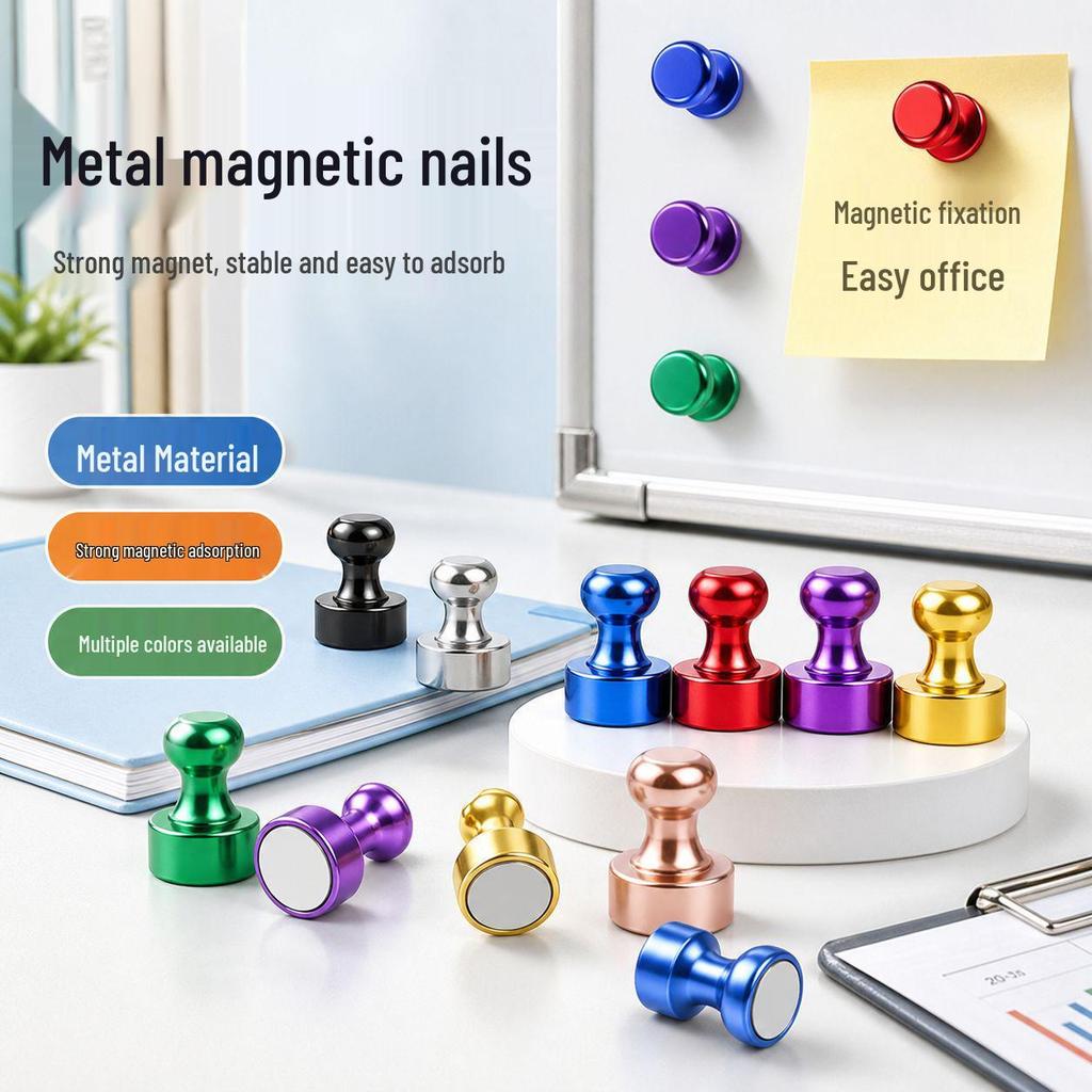 Strong Magnetic Pushpins for Whiteboards, Refrigerators, and Displays