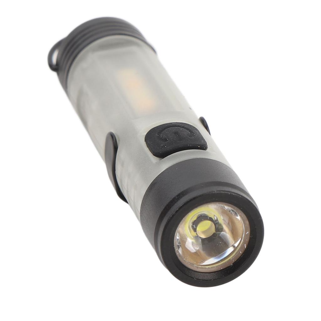 Compact LED Flashlight USB Rechargeable Pocket Flashlight with Clip and Magnet for Hiking Travel Outdoor Emergency