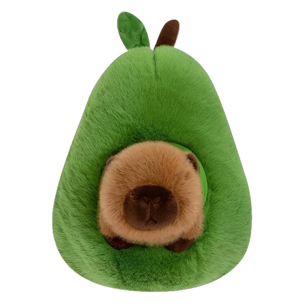 Capybara Avocado Creative Plush Doll Pillow Children Toy For Birthday Gift