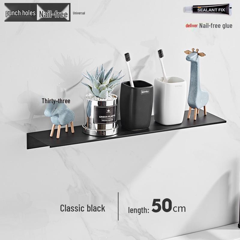 Punch-free Bathroom Wall-Mounted Storage Shelf for Toiletries