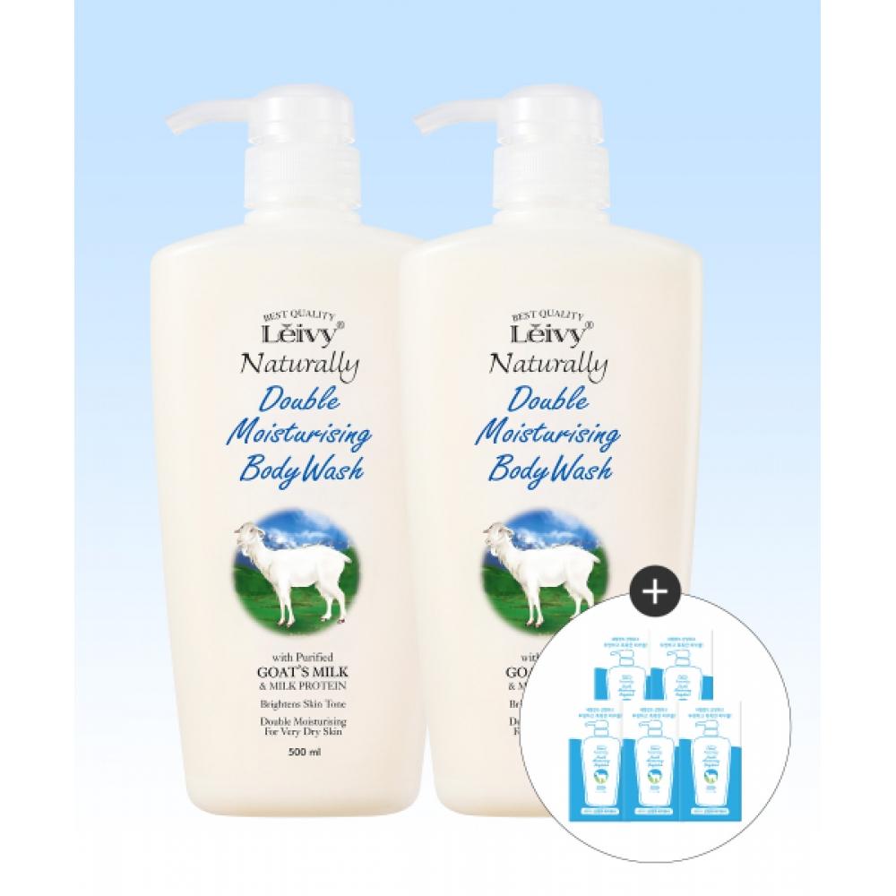 Leivy Goat Milk Body Wash 500ml 2pcs+sea Wash 7ml 5ea NONE