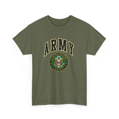 U.S. Army Seal Printed T Shirt Military Veteran Green Beret Combat Airborne
