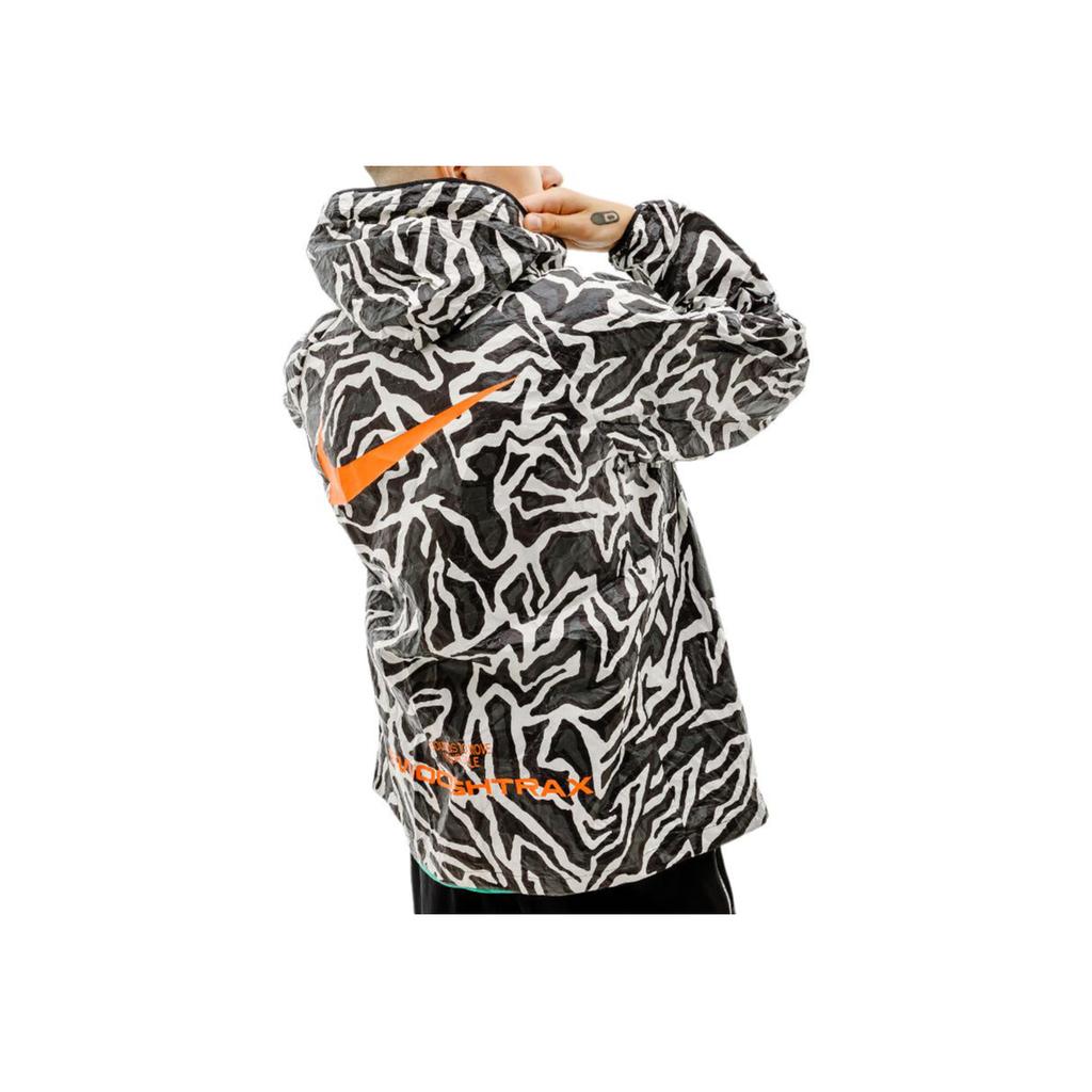 Nike Full Print Brand Logo Zip-Up Hooded Jacket Men Jackets Multicolor DX0035-060