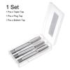 Uxcell Metric Hand Tap M16 X Thread High Speed Steel Hand Threading Tapping Tool Kit Set, 2, Taper/Plug/Bottom Taps,