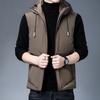Daunenjackenweste Herbst Winter Herren Oberbekleidung Verdickte Ärmellose Baumwolljacke Warme Weste
