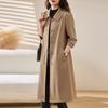 Women's Mid-Length Minimalist Trench Coat: Spring/Autumn 2025, Thin, Versatile, Casual Chenille Spandex Jacket.